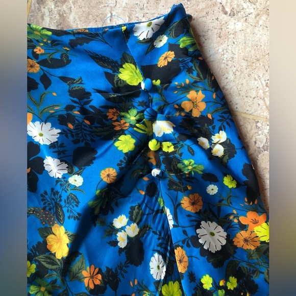 Zara SATIN FLORAL MODI SKIRT - Picture 11 of 12